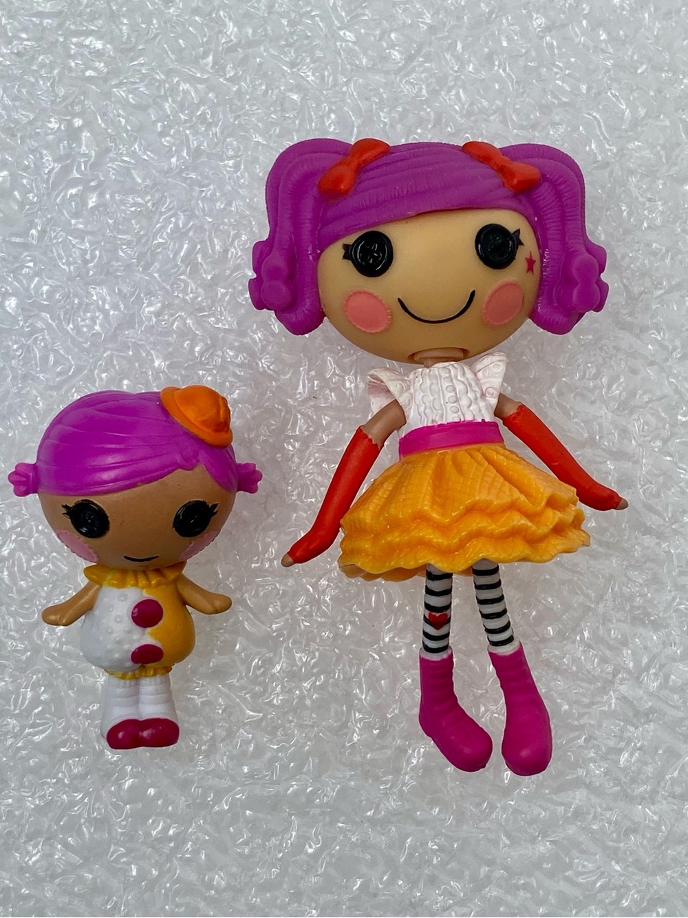 MGA Mini Lalaloopsy Peanut Big Top Doll and Her Little Sister Squirt Lil' Top